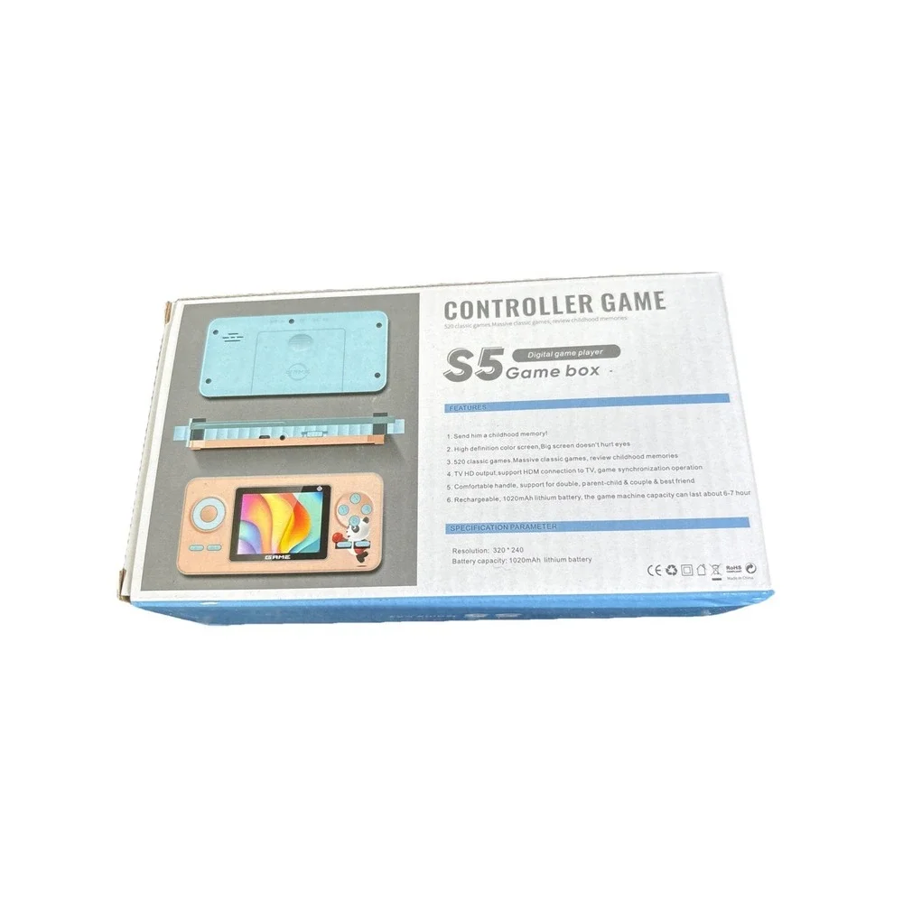 S5 Games Controller Game Box Game Console 520 Games With  Rechargeable Batteries